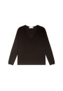 T-shirt col V oversize en fibre de bambou cachemire - Rica
