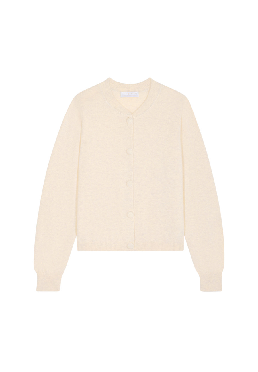 Buttoned cashmere cardigan - Aura