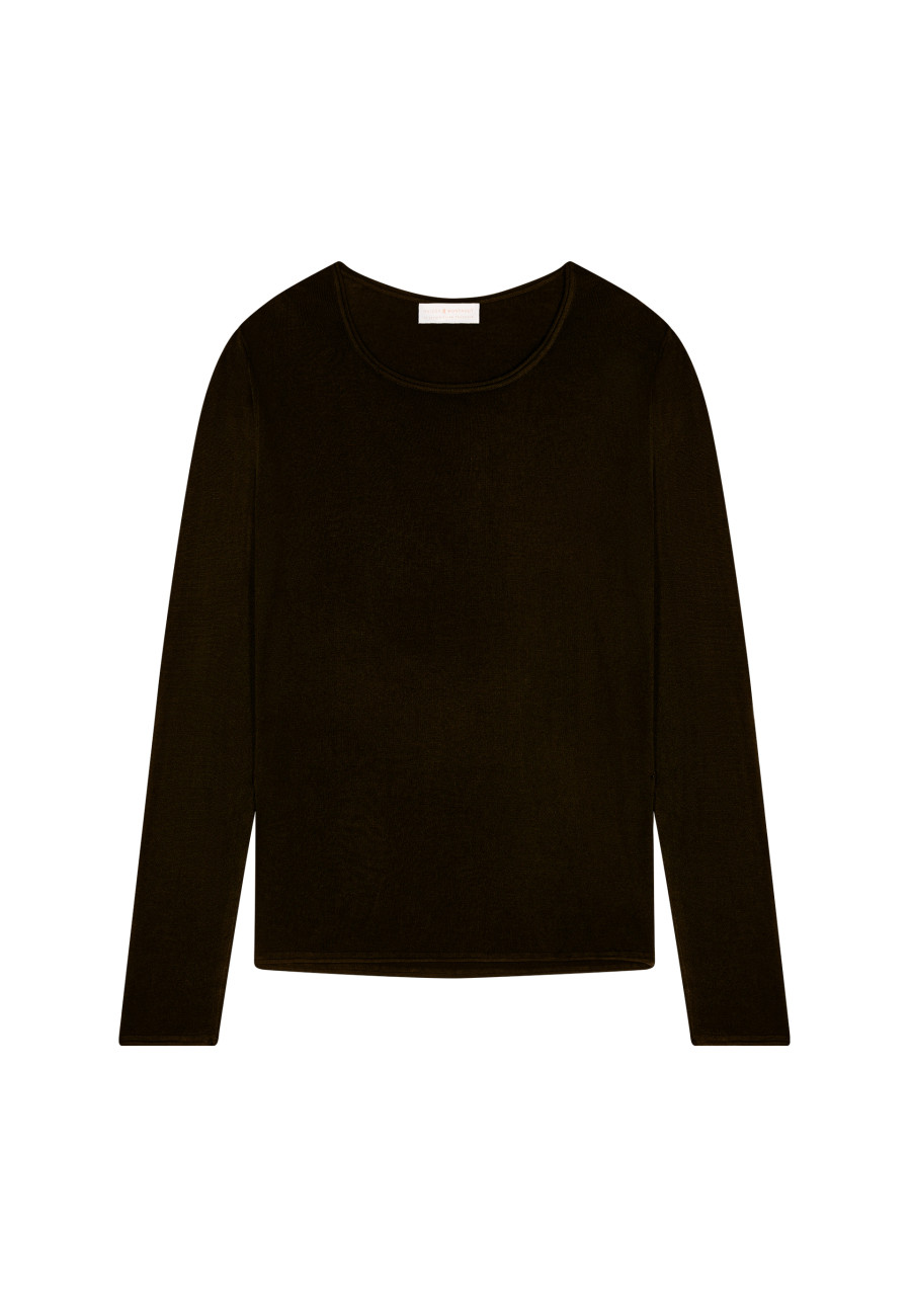 T-shirt col rond en fibre de bambou cachemire - Aemilia