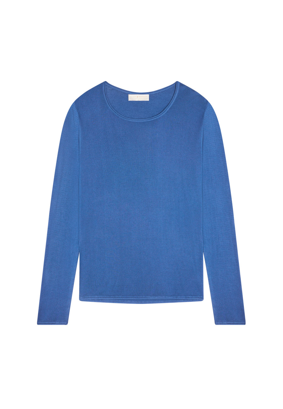 Round neck T-shirt in bamboo cashmere fiber - Aemilia