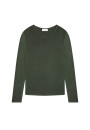 Round neck T-shirt in bamboo cashmere fiber - Aemilia