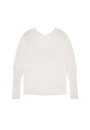 T-shirt col V oversize en fibre de bambou cachemire - Rica