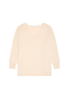 Pull col V oversize en cachemire - Apolline