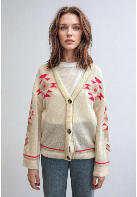 Wool Blend Cardigan - Franckie