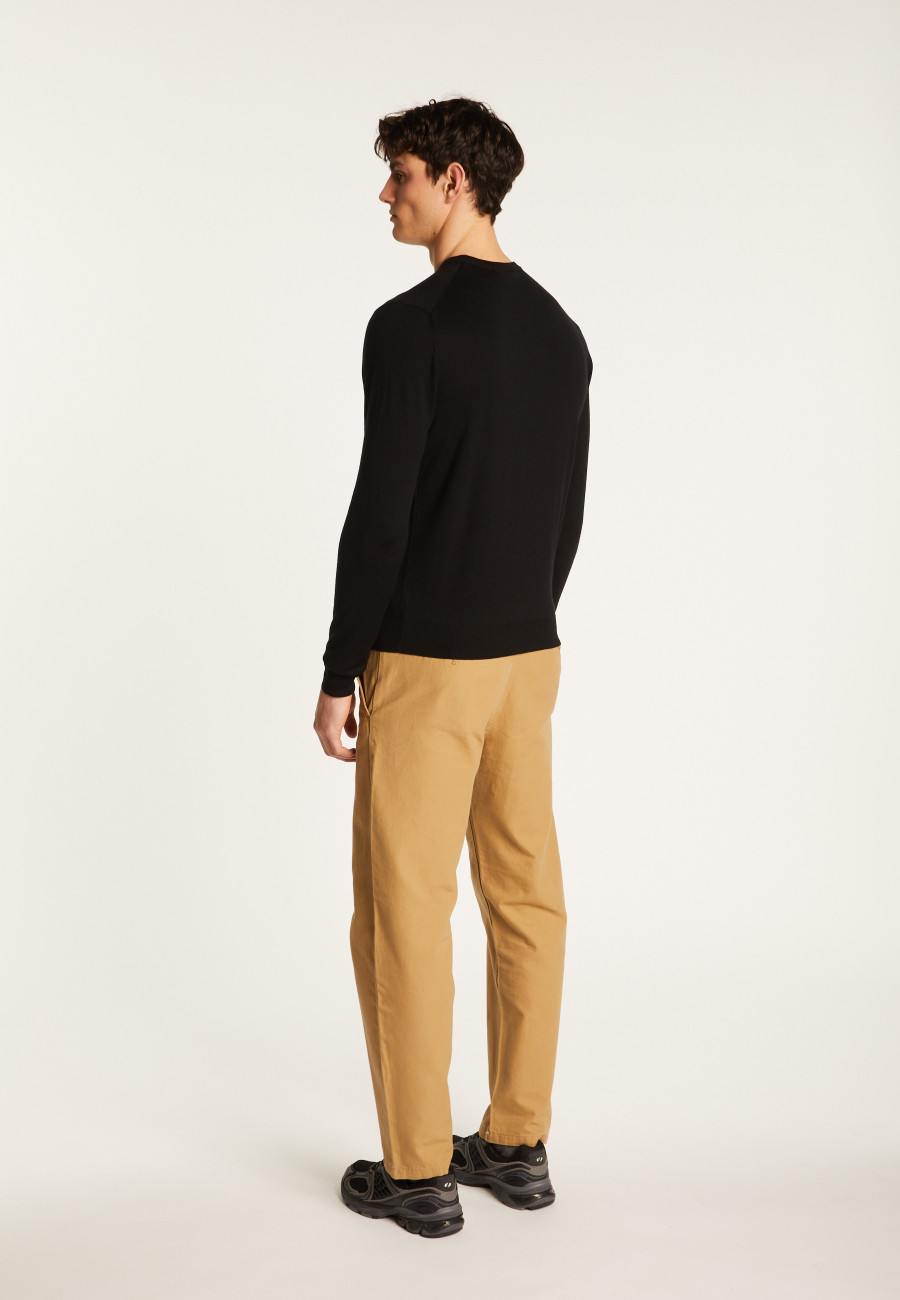 Merino Wool Crew Neck Sweater - Eddie