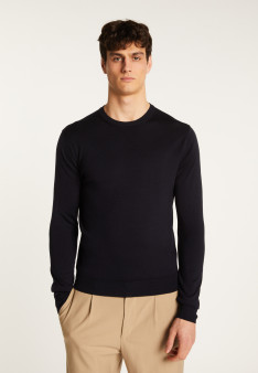 Merino Wool Crew Neck Sweater - Eddie