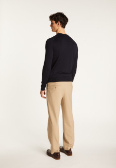 Merino Wool Crew Neck Sweater - Eddie