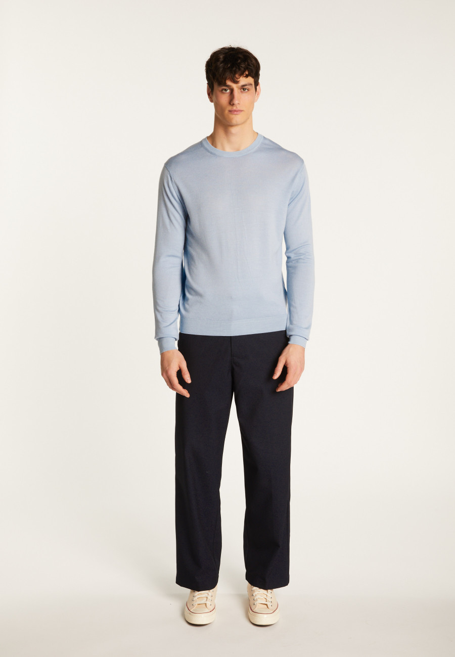 Merino Wool Crew Neck Sweater - Eddie