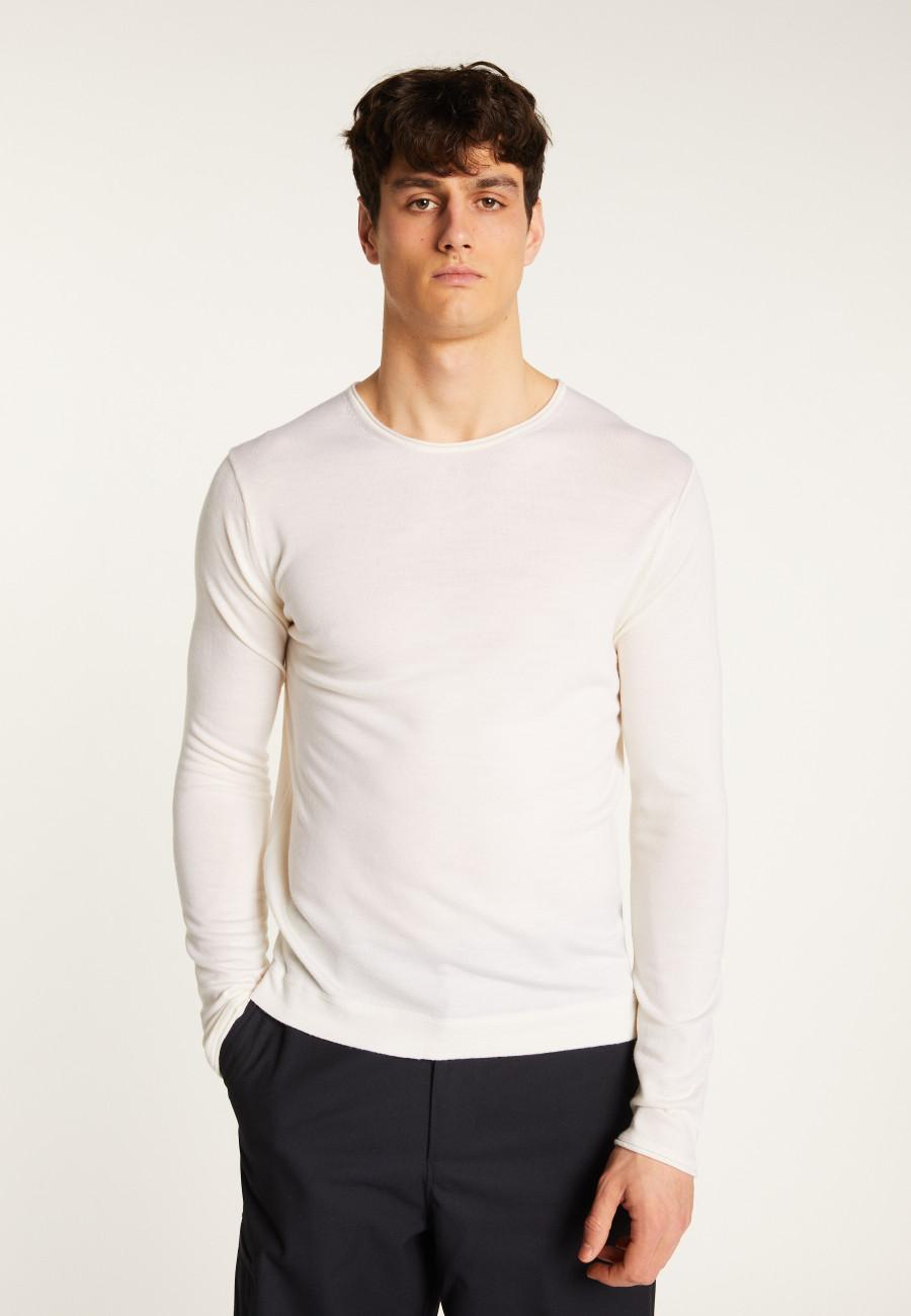 Merino wool crew neck sweater - Erin