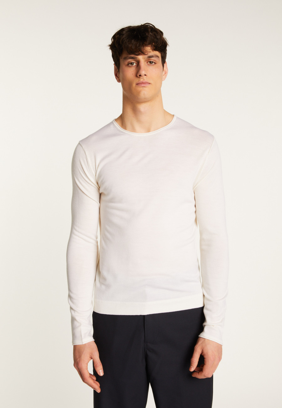 Merino wool crew neck sweater - Erin