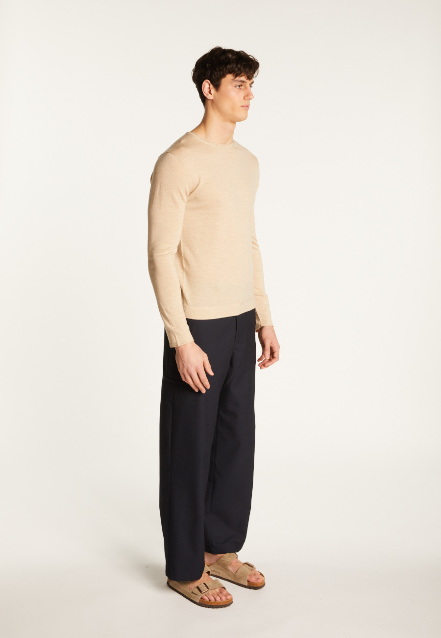 Merino wool crew neck sweater - Erin