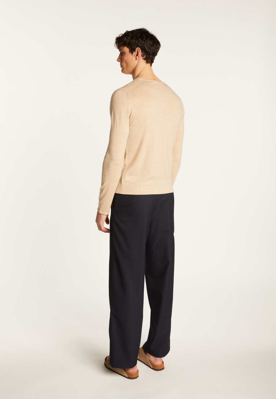 Merino wool crew neck sweater - Erin