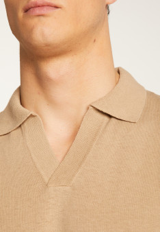 Cotton and linen polo shirt - Iouri