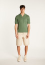 Cotton and linen polo shirt - Iouri