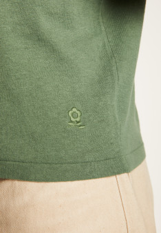 Cotton and linen polo shirt - Iouri