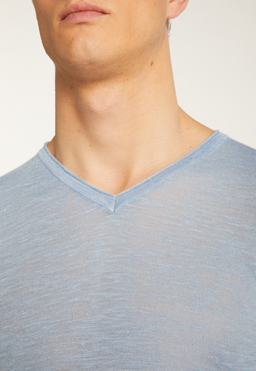 Cotton V-neck T-shirt - Reuben