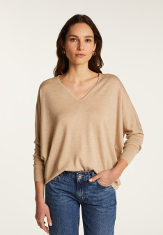 Merino wool V-neck sweater - Boxe