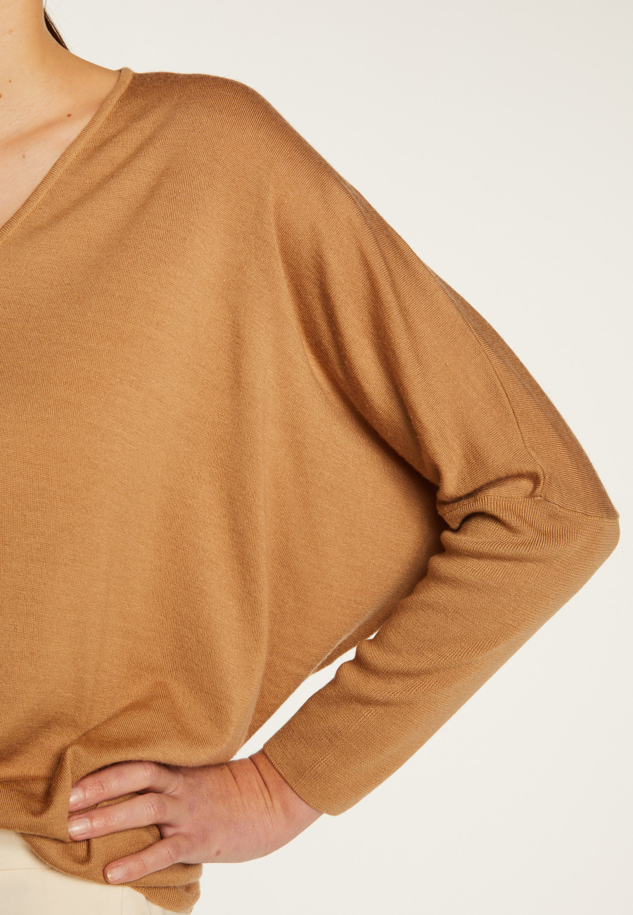 Merino wool V-neck sweater - Boxe