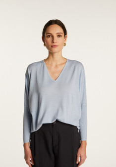 Merino wool V-neck sweater - Boxe