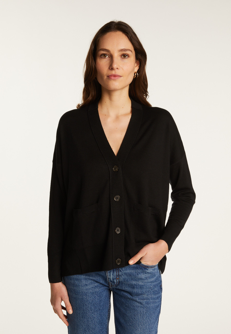 Merino wool cardigan - Ariella