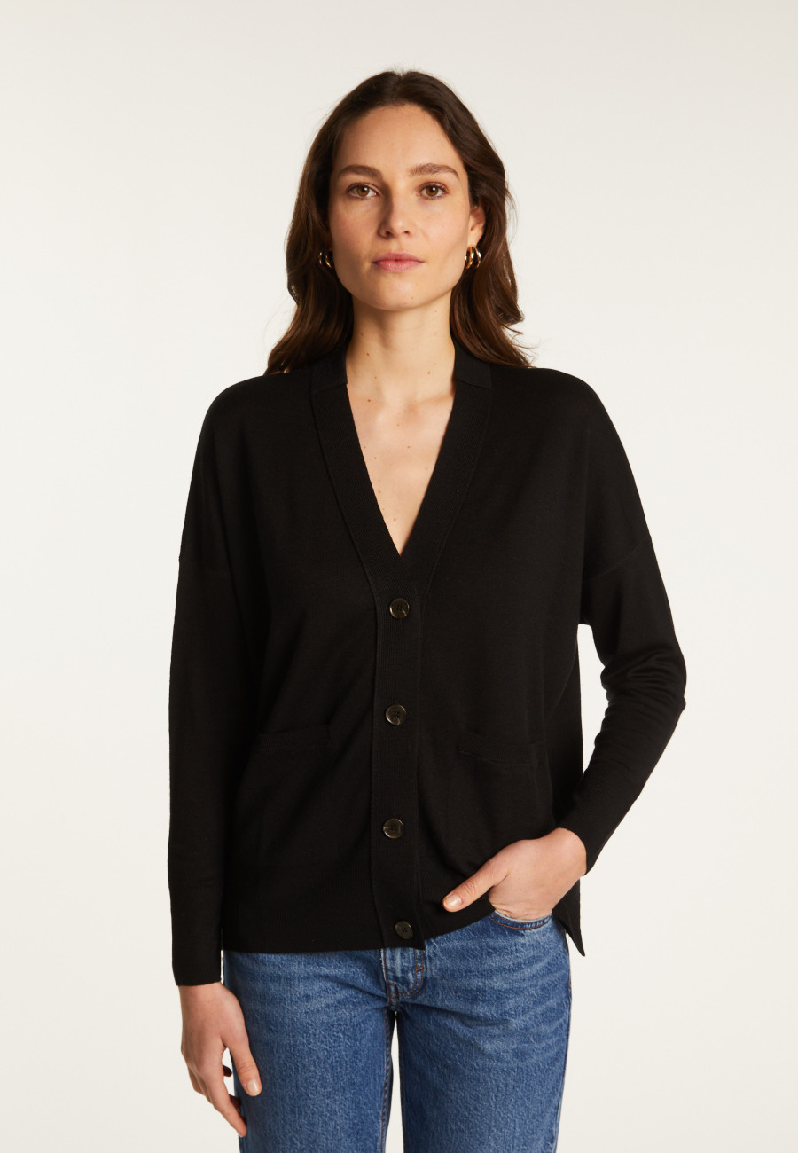 Merino wool cardigan - Ariella