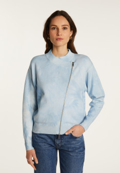 Pull zippé en laine mélangée - Freya