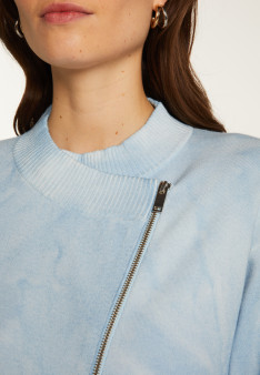 Pull zippé en laine mélangée - Freya