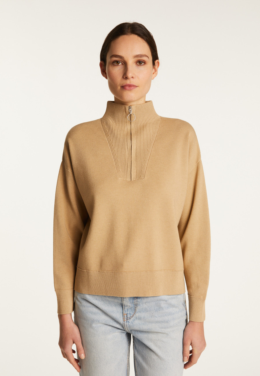 Wool Blend Trucker Sweater - Felicity