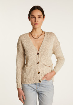 Cotton and linen cardigan - Naïs