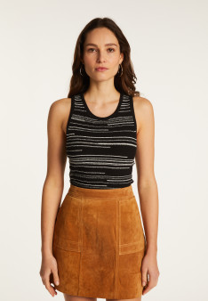 Striped Cotton Tank Top - Doja