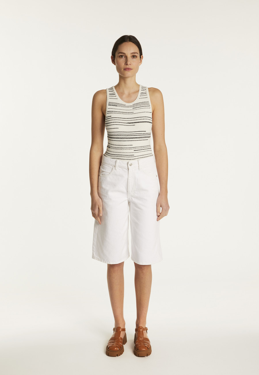 Striped Cotton Tank Top - Doja