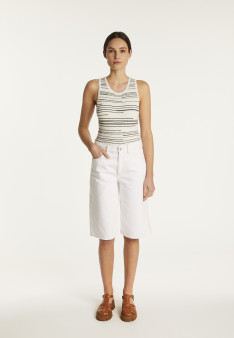 Striped Cotton Tank Top - Doja