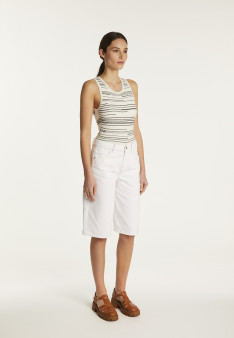 Striped Cotton Tank Top - Doja