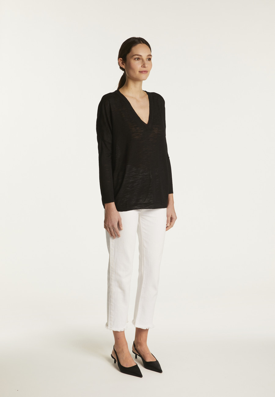 Slub linen sweater - Beja