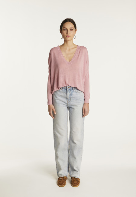 Slub linen sweater - Beja