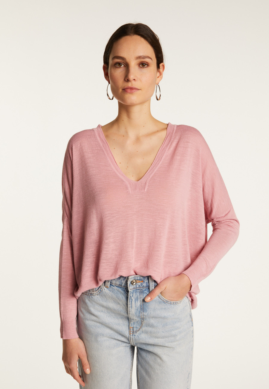 Slub linen sweater - Beja