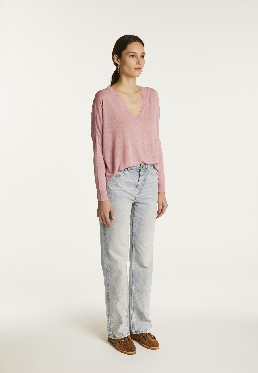 Slub linen sweater - Beja