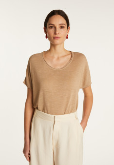 Flamed linen t-shirt - Lola