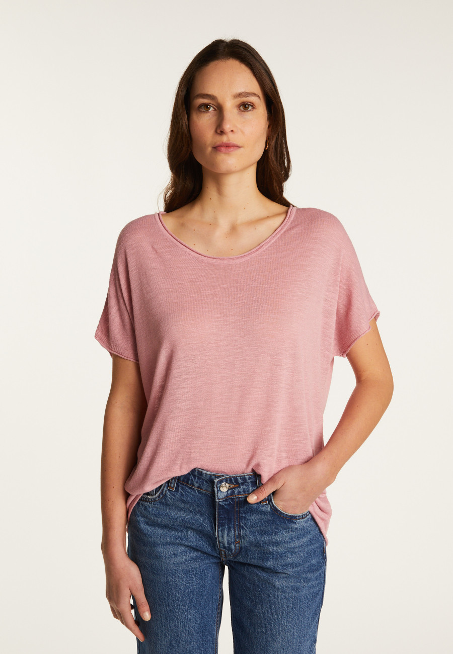 Flamed linen t-shirt - Lola