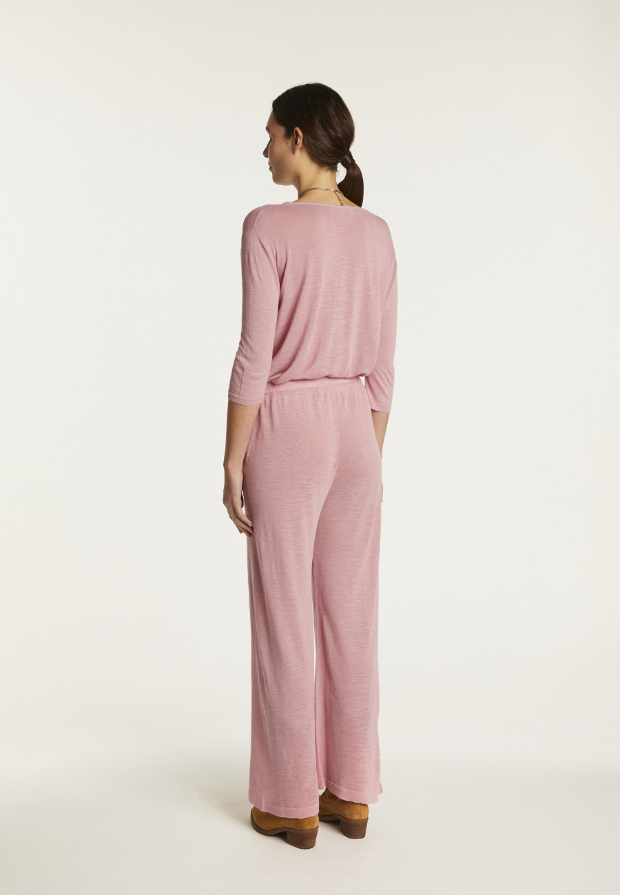 Flamed linen pants - Debora