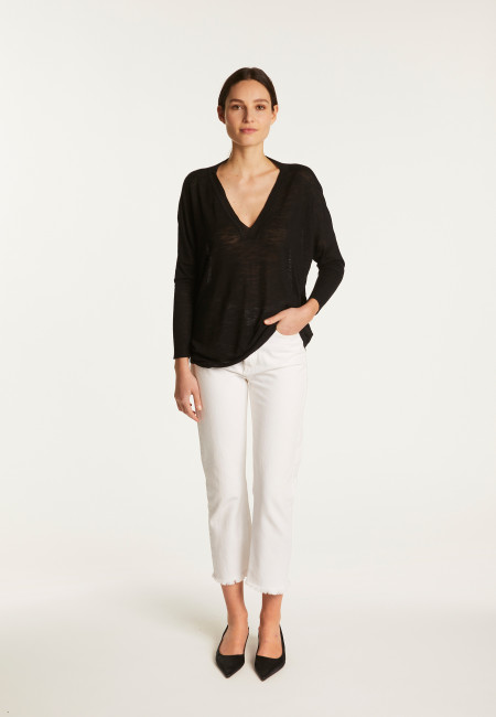 Slub linen sweater - Beja