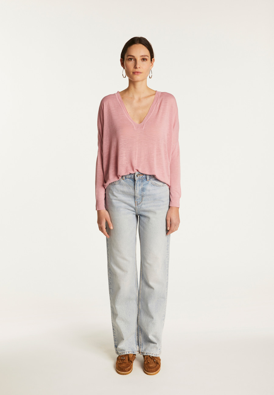 Slub linen sweater - Beja