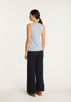 Slub linen tank top - Maitena