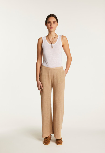 Slub linen pants - Debora