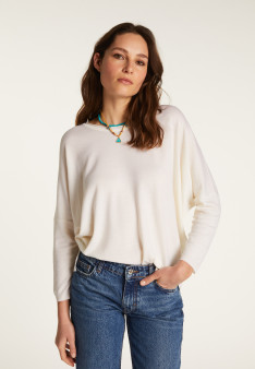 Merino wool boat neck sweater - Azel