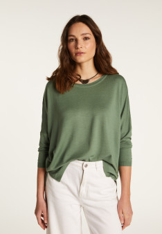 Merino wool boat neck sweater - Azel