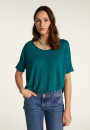 Round neck t-shirt in flamed linen - Béatrice
