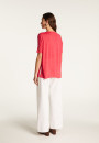Round neck t-shirt in flamed linen - Béatrice