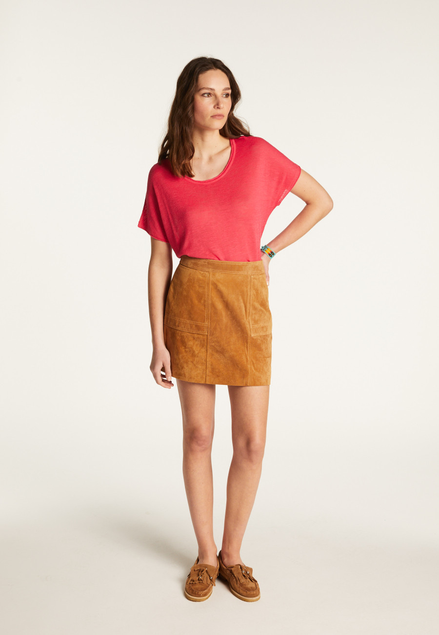 Flamed linen t-shirt - Lola