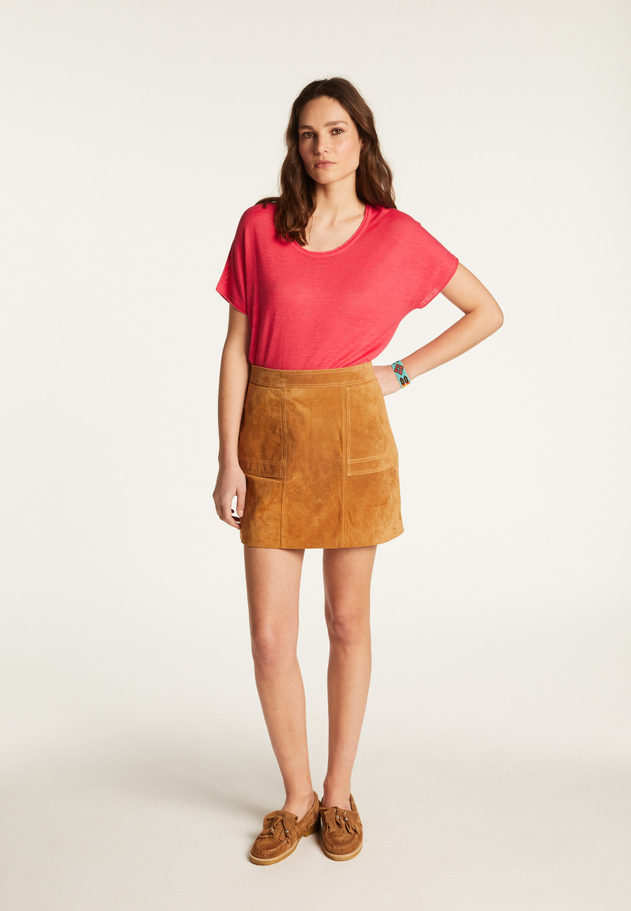 Flamed linen t-shirt - Lola